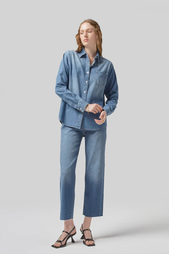 Dricoper Shirt Jayda Pacific Blue