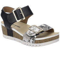 Josef Seibel Wedge Sandal Quinn02 Schwarz-Kombi