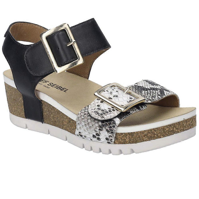 Josef Seibel Wedge Sandal Quinn02 Schwarz-Kombi