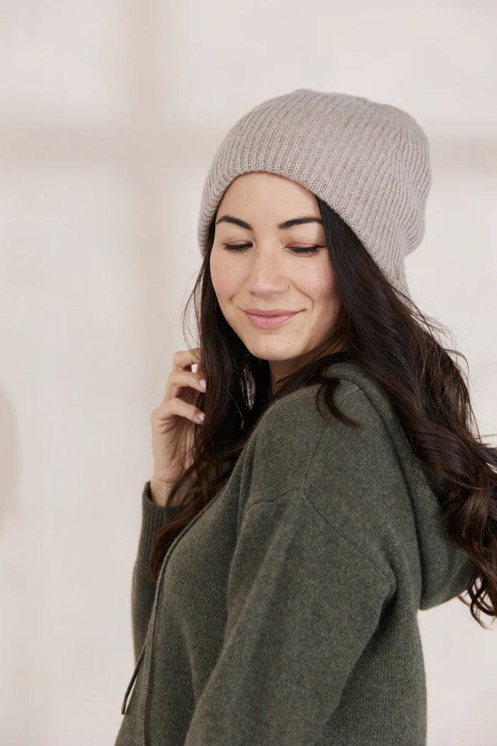 Mia Fratino Ribbed Beanie Toast 20500