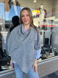 Mia Fratino Poncho Graphite 16511