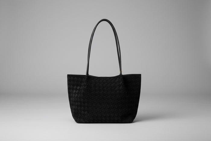 L’ora D’oro Bag Carly Black Suede Tote