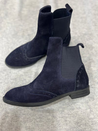Sempre Di Navy Suede Chelsea Boot 9653