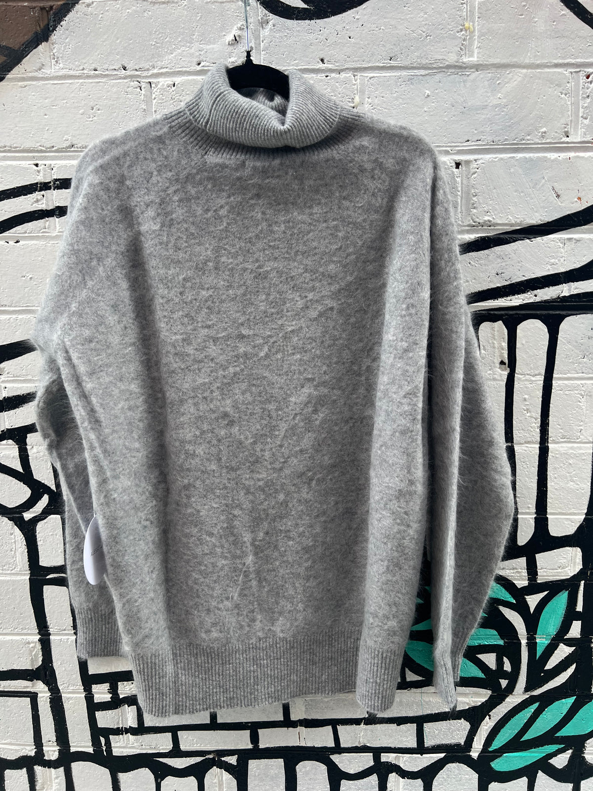 Alessandra Rose Brushed Cashmere Polo Silver W251.30IT