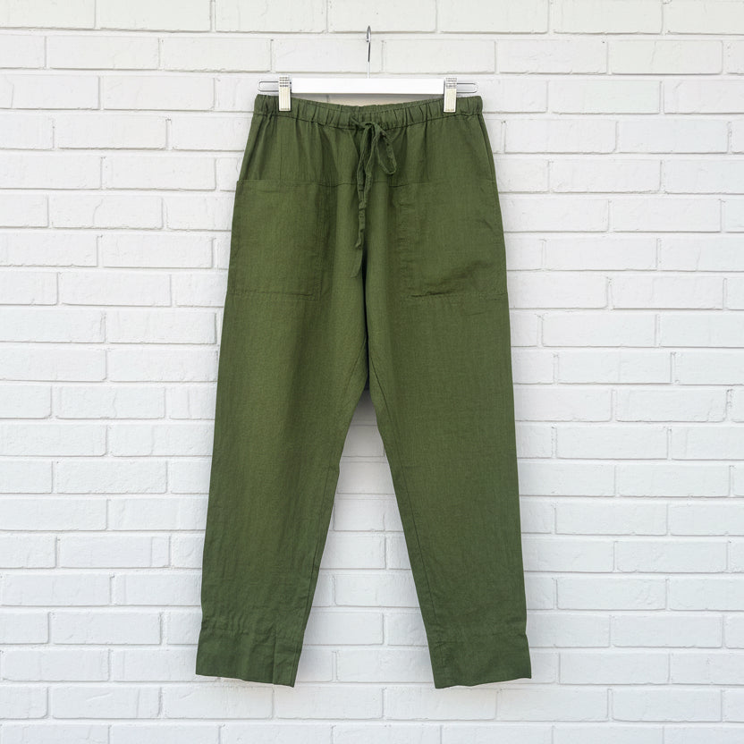 Frockk Pant Darcy Linen Moss