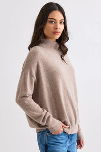 Mia Fratino Jumper Roll Neck Toast 26053