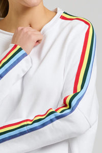 Est 1971 White Raw Tape Sweatshirt