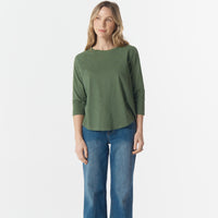 Cloth Paper Scissors Raglan 3/4 Sleeve Tee Fairway Green C1387