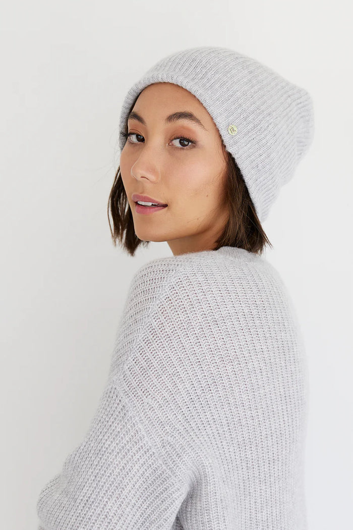 Mia Fratino Ribbed Beanie Foggy 20500
