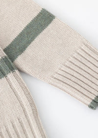 Aleger V neck stripe woodland
