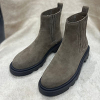Alfie And Evie Dux Taupe Suede Boot