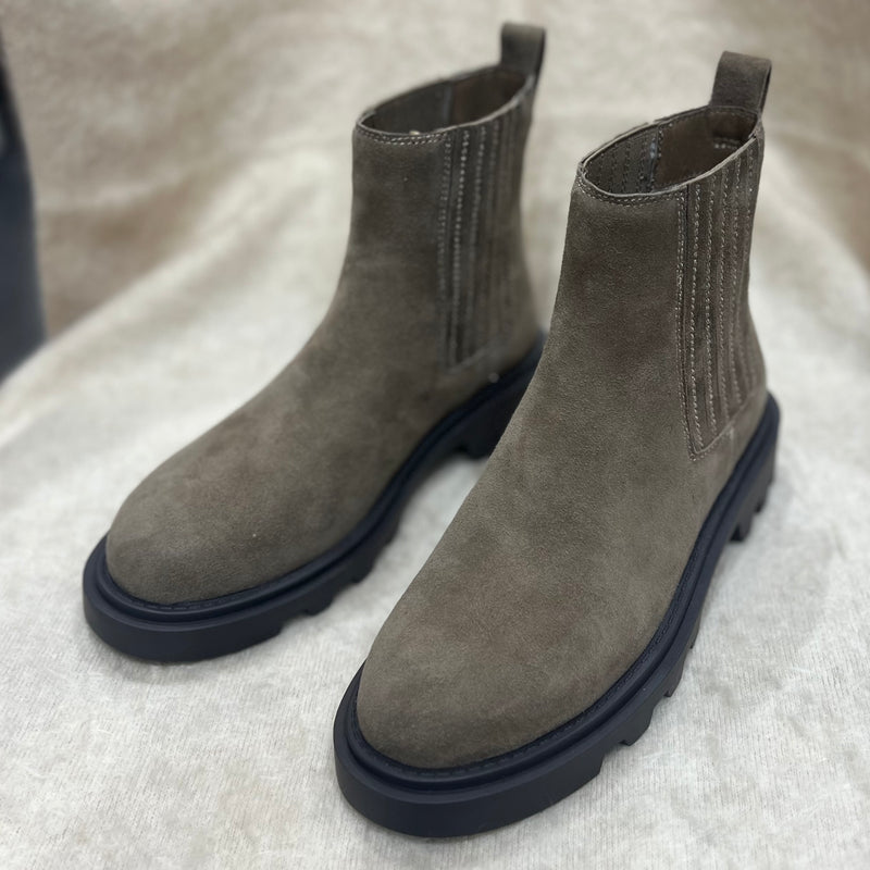 Alfie And Evie Dux Taupe Suede Boot