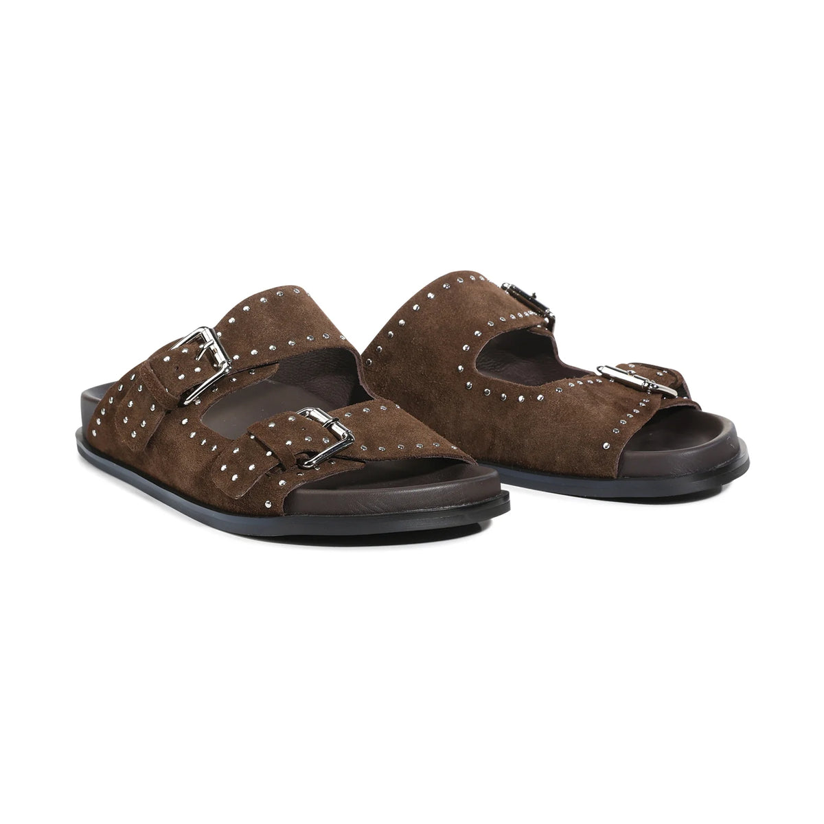 Eos Slide Chestnut Suede Stara