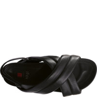 Hogl “Trisha” Crossover Black Calf Sandal 7-102950
