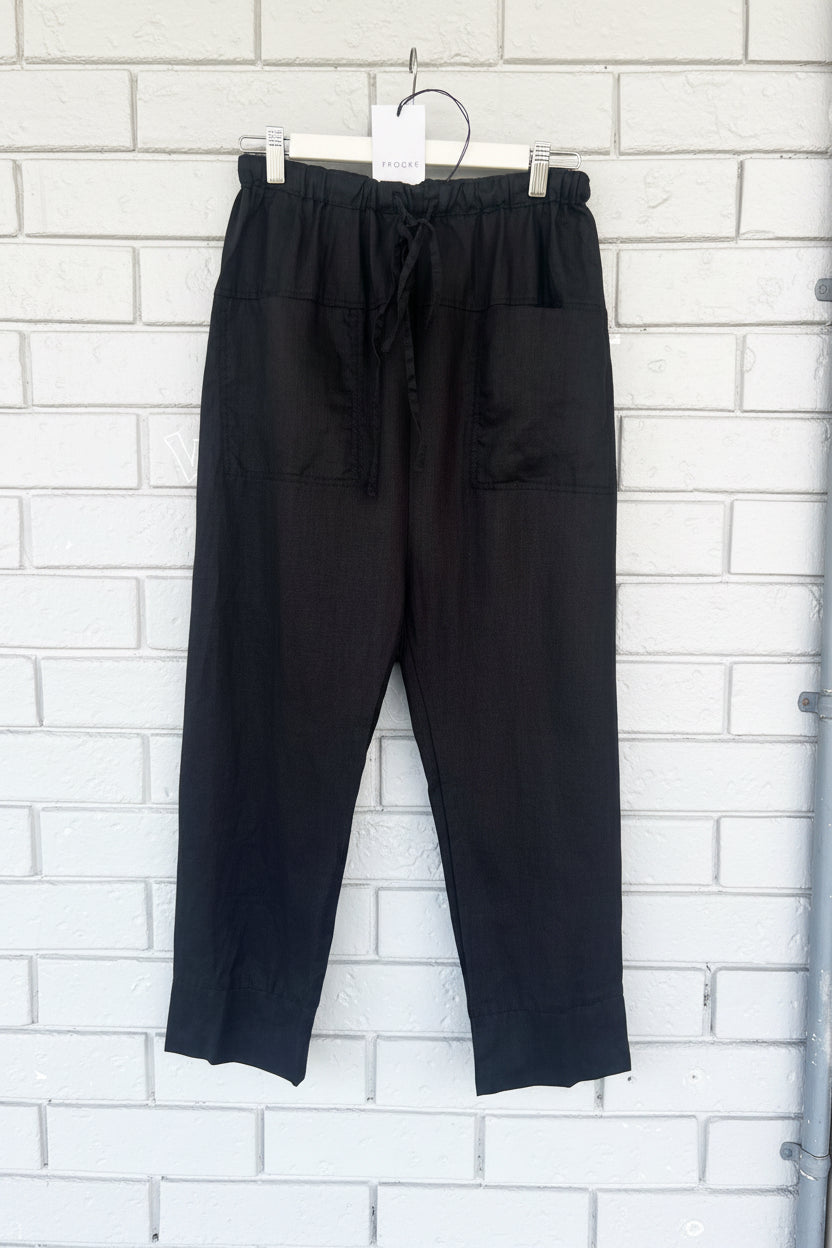 Frockk Pant Darcy Linen Black