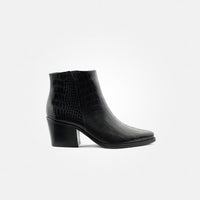 Paul Green Boots Black Croc Ankle 9780-026