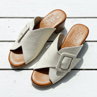 Sala Slide Heeled Bone San Angel
