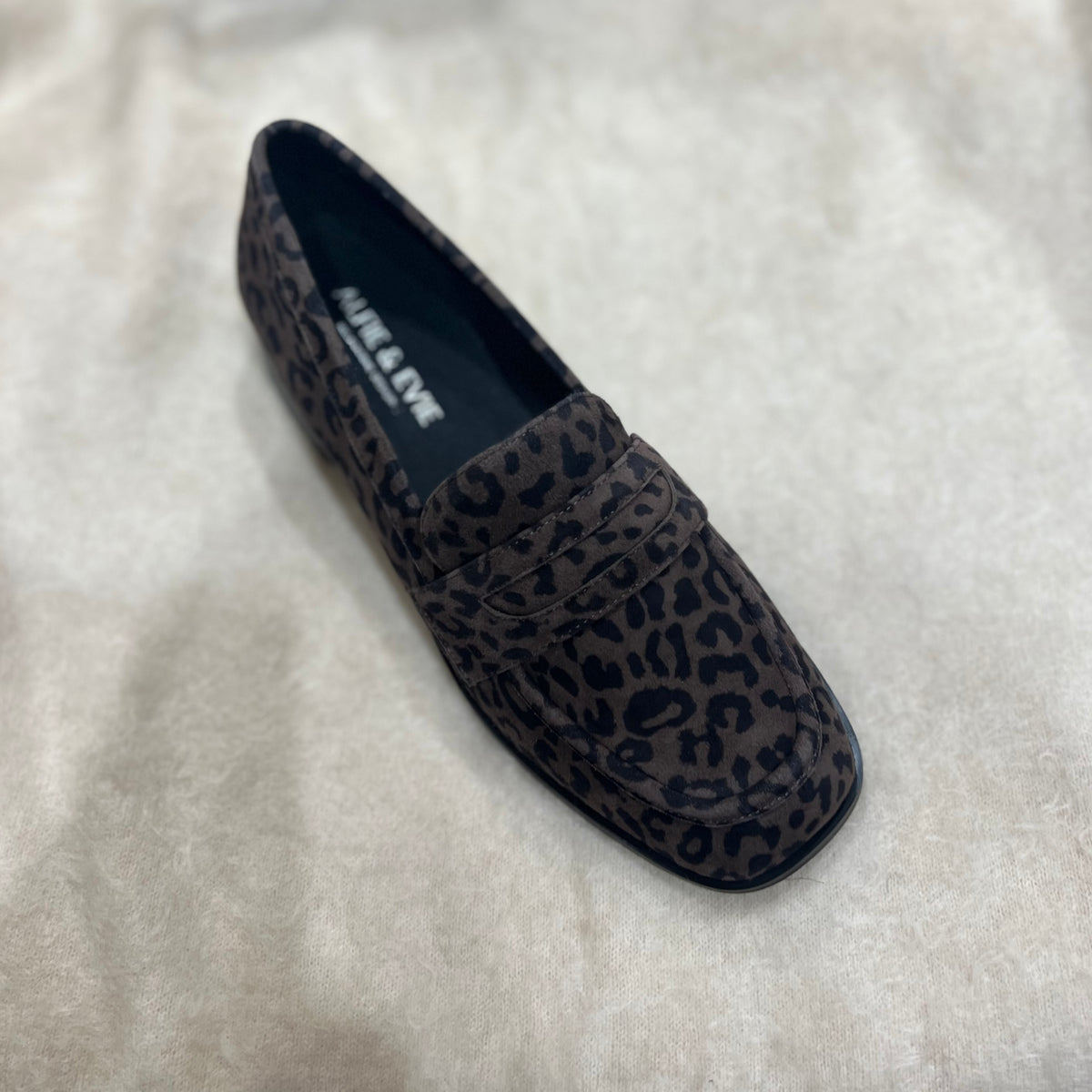Alfie & Evie Vivid Brown Leopard Loafer