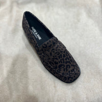 Alfie & Evie Vivid Brown Leopard Loafer