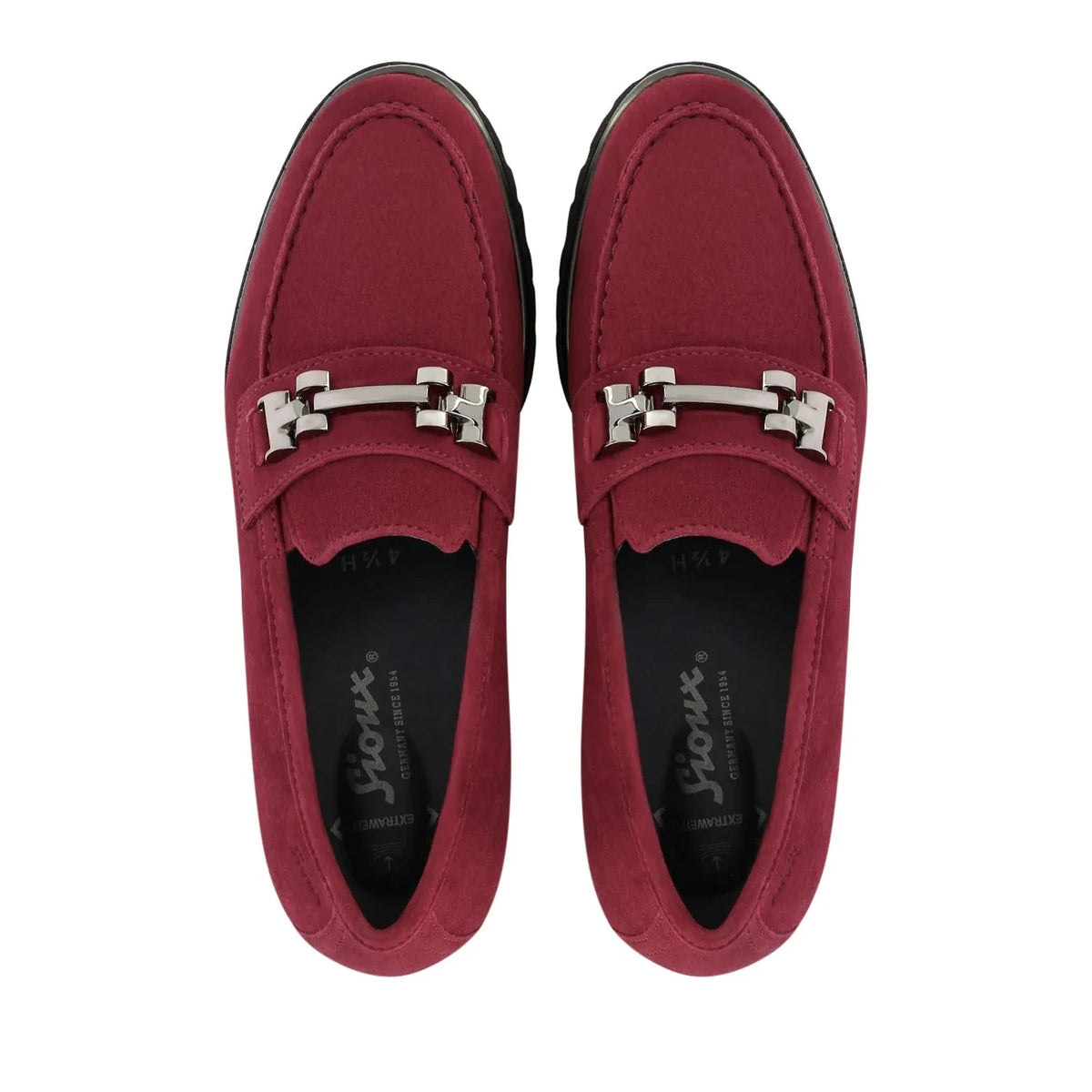 Sioux Shoes Loafer Dark Red Suede 752