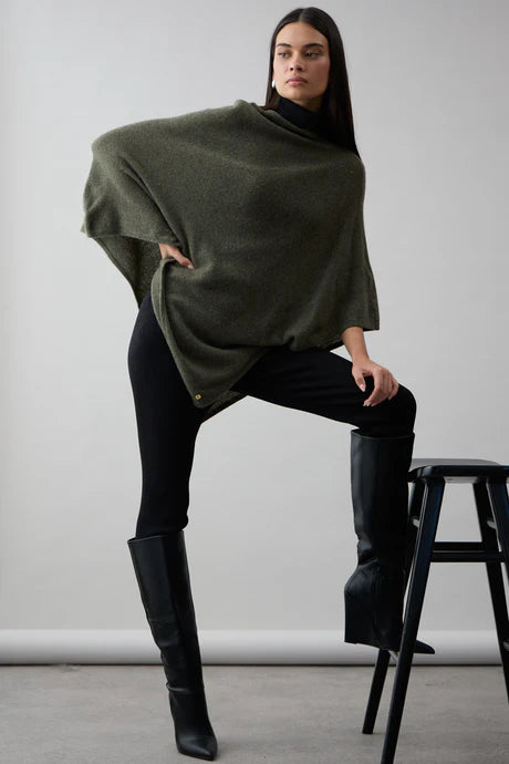 Mia Fratino Poncho Military 16511