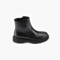 Luca Grossi Fur Lined Black Ankle Boot 5808