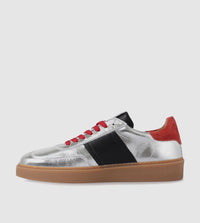 S.di Silver/Black/Red Sneaker 3306