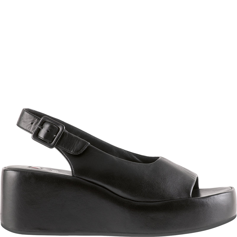 Hogl “Loulou “ Black Wedge Sandal 7-102510