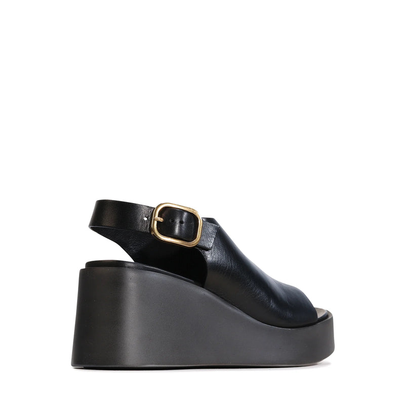 Eos Sandal Ariani Black Wedge