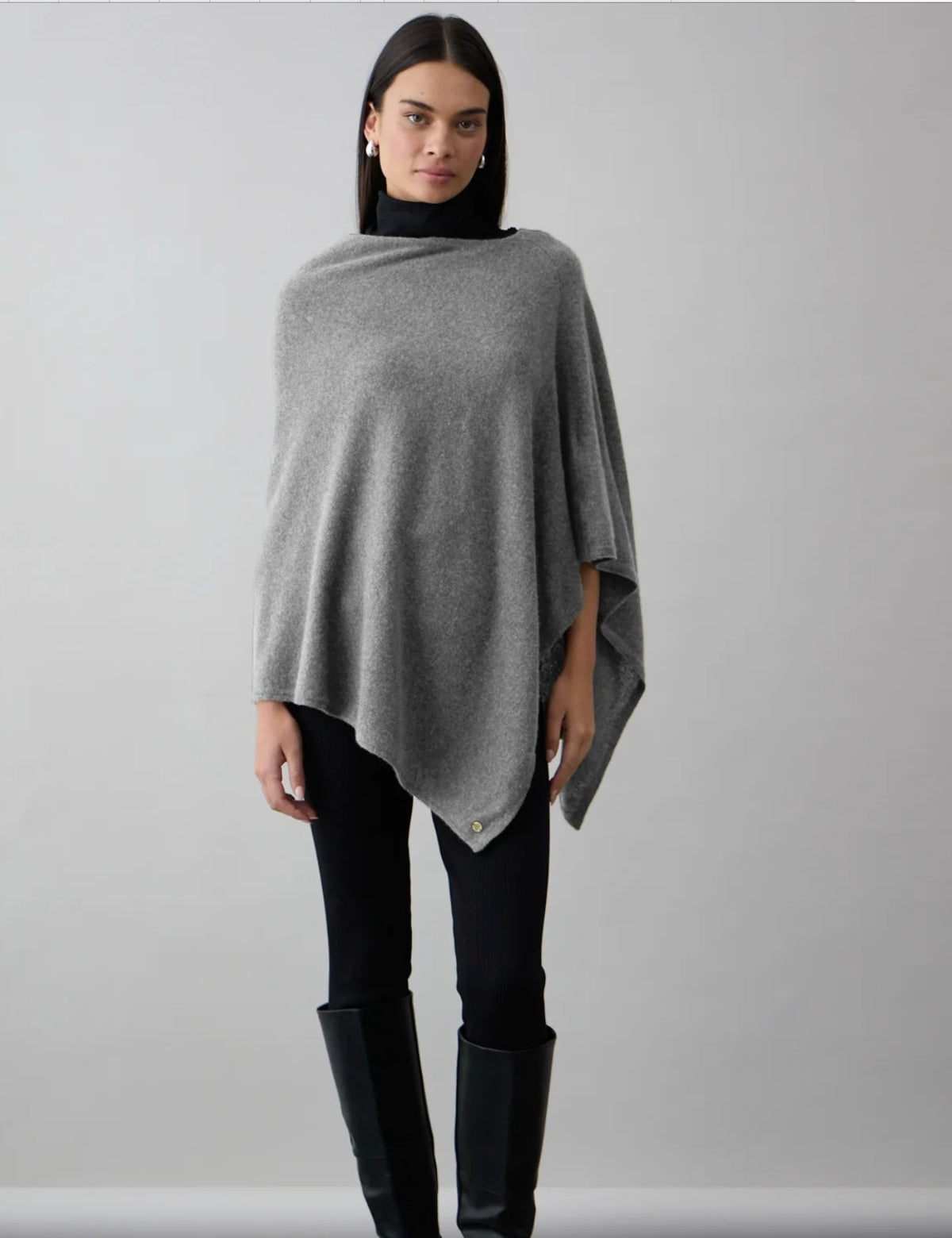 Mia Fratino Poncho Graphite 16511