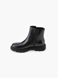 Luca Grossi Fur Lined Black Ankle Boot 5808