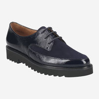 Paul Green Navy Patent/Suede Lace Up 1039-014