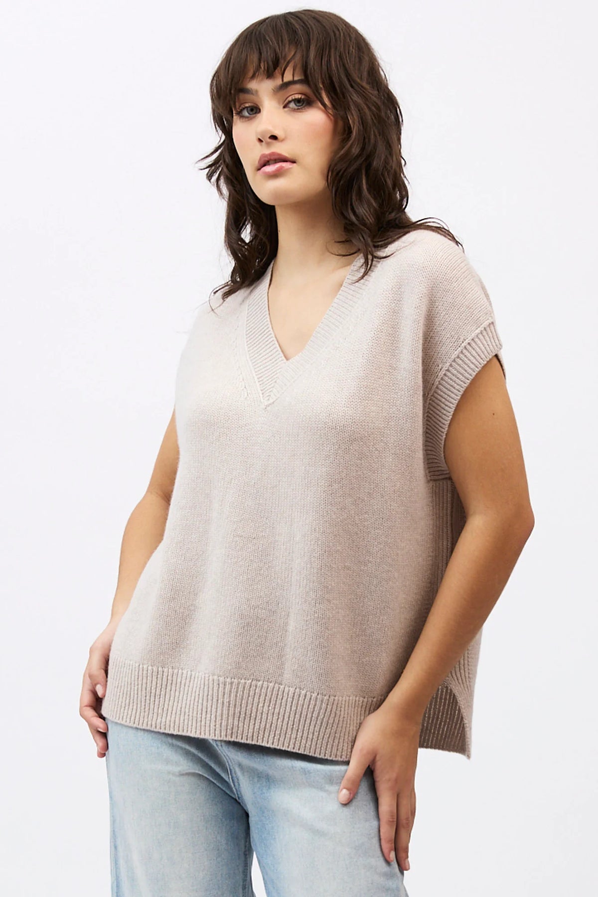 Mia Fratino Vest Xavier Alabaster 26905