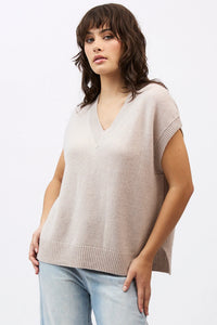 Mia Fratino Vest Xavier Alabaster 26905