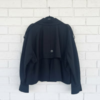 Etta Jacket Jacket Cropped Trench Black