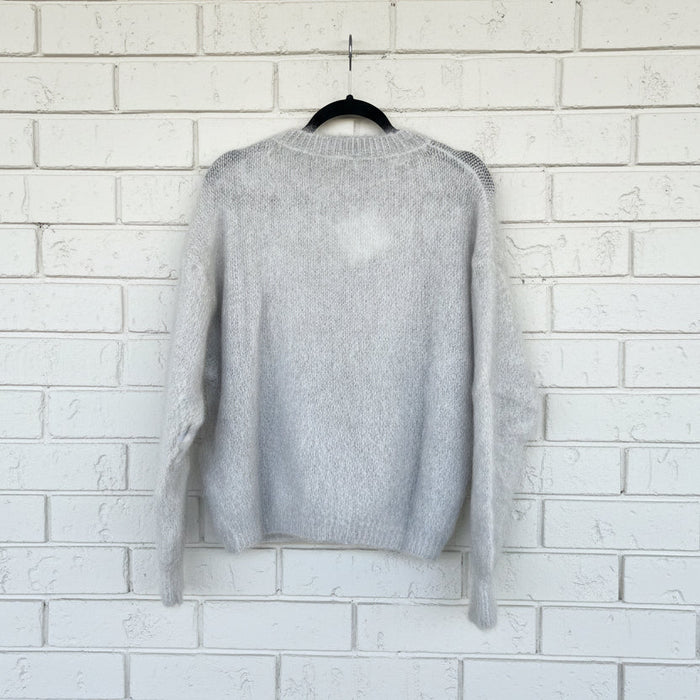 Love From Italy Jumper Mohair Crew Silver LVHH24225