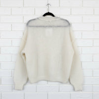 Love From Italy Jumper Kid Mohair Crew Panna LVHH24225
