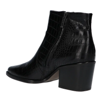 Paul Green Black Croc Ankle Boots 9780-026