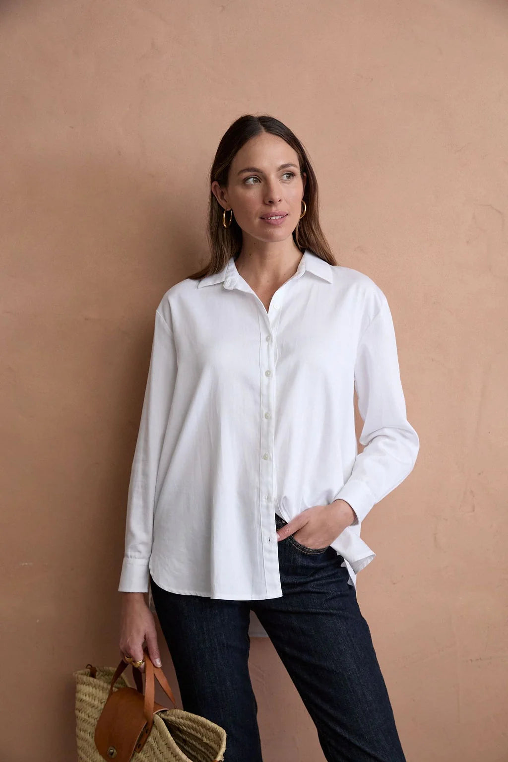 Cloth + Paper + Scissors Shirt Bloom Cotton White GC4432