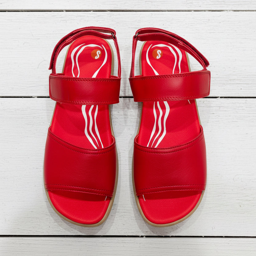 Softinos Sandal Red Indi 795