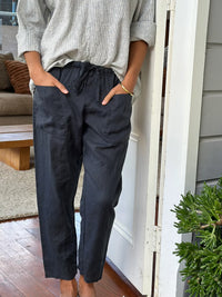 Frockk Pant Jessie Linen Charcoal