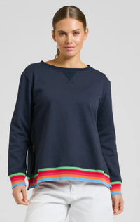 Est 1971 Navy Zipside Sweatshirt
