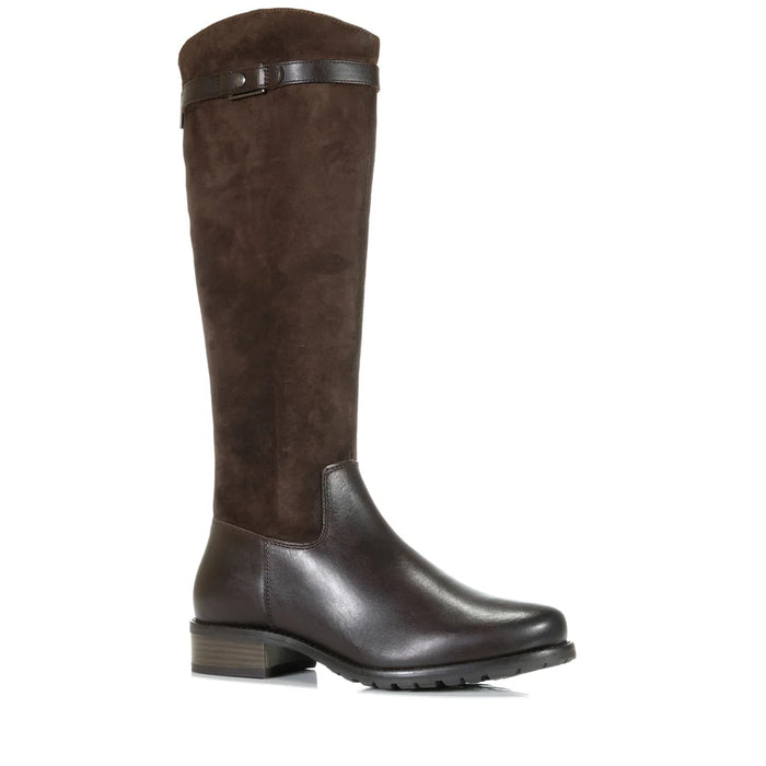 Josef Seibel long Moro brown suede boot Chiara 05