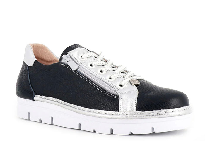 Jose Saenz Navy/Silver sneaker