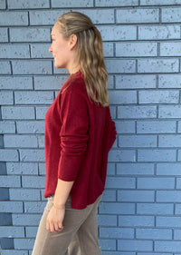 Mansted Zoe Knit Dark Red