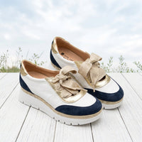 Jose Saenz Sneaker Velour Navy/White JS-2315