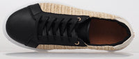 Alfie And Evie Imogen Sneaker Black/Raffia