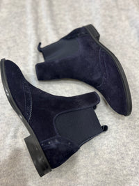 Sempre Di Navy Suede Chelsea Boot 9653