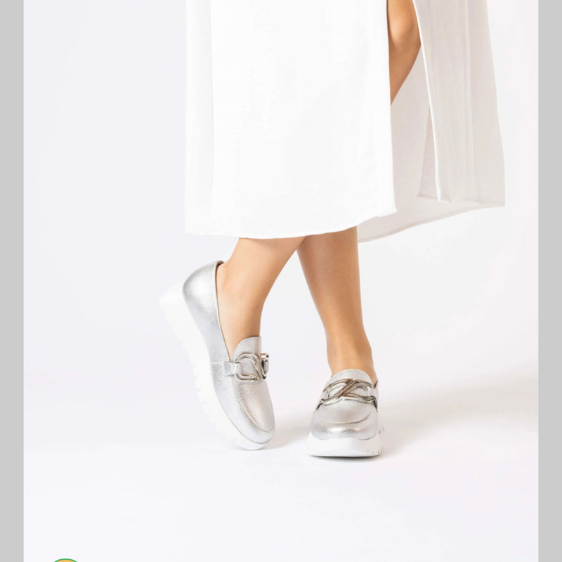 Wonders Silver Loafer A-2462