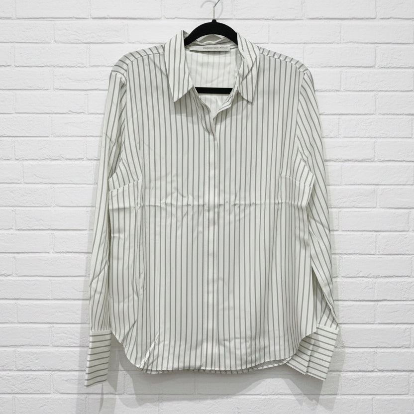 Herzen’s Angelegenheit Shirt Pinstripe Aluminium/Superwhite Blouse2124